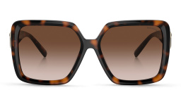 TIFFANY Square Sunglasses in Havana – Product Photo 1