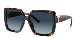 TIFFANY T Motif Oversized Square Sunglasses in Havana – Product Photo 2