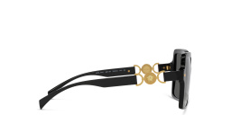 VERSACE Medusa-embellished Square Sunglasses in Black – Product Photo 3
