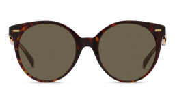Shop VERSACE Medusa Round Sunglasses in Havana online.