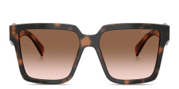 PRADA Signature Oversized Square Sunglasses in Mauve Tortoise – Product Photo 1