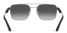 نظارات شمسية طراز بيلو من برادا بلون فضي - صورة المنتج 4