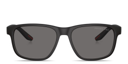 تسوق نظارات شمسية طراز بيلو بتوقيع العلامة برادا لينيا روسا بلون أسود أونلاين.