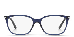 PERSOL Wide Rectangle Eyeglasses in Cobalto – Product Photo 1