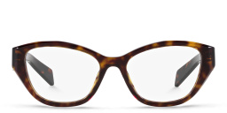 PRADA Logo Cat-Eye Eyeglasses in Tortoise – Product Photo 1