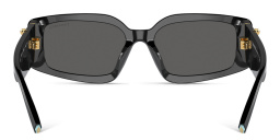 Shop TIFFANY Rectangle Sunglasses in Black online.