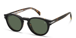 Shop DAVID BECKHAM Clip-On Round Eyeglasses in Havana online.