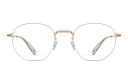 Shop MYKITA Unisex Wataru Rimless Round Eyeglasses in Beige online.