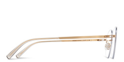 Shop MYKITA Unisex Wataru Rimless Round Eyeglasses in Beige online.