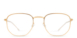 MYKITA Ryker Unisex Round Eyeglasses in Gold – Product Photo 1