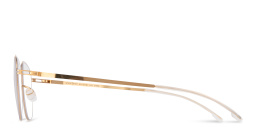 Shop MYKITA Ryker Unisex Round Eyeglasses in Gold online.