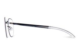 نظارات طبية رايكر بإطار دائري للجنسين من ميكيتا بلون أزرق - صورة المنتج 2