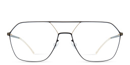 Unisex Jelva Wide Aviator Eyeglasses من ميكيتا بلون أسود - صورة المنتج 1