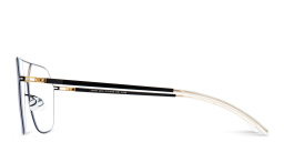 تسوق نظارات طبية جلفا بإطار أفياتور واسع للجنسين ميكيتا بلون أسود أونلاين.