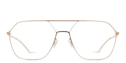 MYKITA Unisex Jelva Wide Aviator Eyeglasses in Beige – Product Photo 1