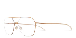MYKITA Unisex Jelva Wide Aviator Eyeglasses in Beige – Product Photo 2