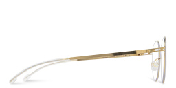 Shop MYKITA Unisex Ede Round Eyeglasses in Gold online.