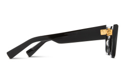 Shop BALMAIN Unisex Square Eyeglasses in Black online.