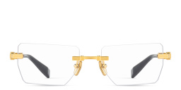 Unisex Rimless Rectangle Eyeglasses من بالمان بلون ذهبي - صورة المنتج 1