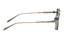 Shop AKONI Unisex Square Sunglasses in Black online.