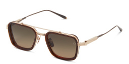 Shop AKONI Unisex Square Sunglasses in Brown online.