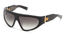 BALMAIN Unisex Irregular Sunglasses in Black – Product Photo 2