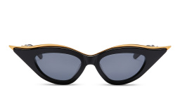 Shop VALENTINO Cat-Eye Sunglasses in Black online.
