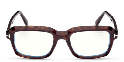 Shop TOM FORD Rectangle Eyeglasses in Dark Havana online.