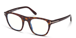 TOM FORD Square Eyeglasses in Dark Havana – Product Photo 2