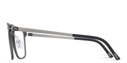 Shop Silhouette Rectangle Eyeglasses in Black online.