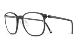 Shop Silhouette Rectangle Eyeglasses in Black online.