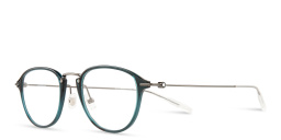 Shop MONTBLANC Round Eyeglasses in Ruthenium online.