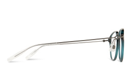 Shop MONTBLANC Round Eyeglasses in Ruthenium online.