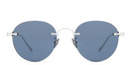 Cartier Signature 'C'de Cartier Round Sunglasses in Silver – Product Photo 1