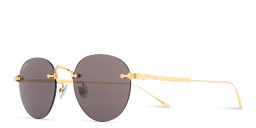 Shop Cartier Signature 'C'de Cartier Round Sunglasses in Gold online.