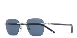 تسوق نظارات طبية غير منتظمة بدون إطار مونت بلانك بلون فضي أونلاين.