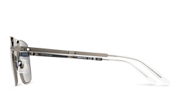 Shop MONTBLANC Pilot Sunglasses in Silver online.