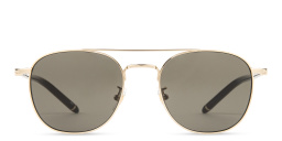 Shop MONTBLANC Pilot Sunglasses in Gold online.