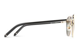 Shop MONTBLANC Pilot Sunglasses in Gold online.