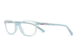 EYE'M Disney Cinderella Kids Rectangle Eyeglasses in Blue – Product Photo 2