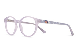 EYE'M Disney Jasmine Kids Round Eyeglasses in Lilac – Product Photo 2