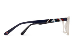 EYE'M Marvel Captain America Kids Rectangle Eyeglasses in Clear – Product Photo 4