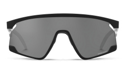 Oakley BXTR Unisex Half-Rim Mask Sunglasses in Matte Black – Product Photo 1