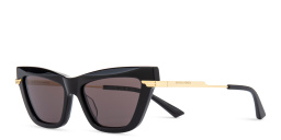Shop BOTTEGA VENETA Cat-Eye Sunglasses in Black online.
