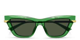 BOTTEGA VENETA Cat-Eye Sunglasses in Green – Product Photo 1