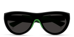 BOTTEGA VENETA Unisex Wide Round Sunglasses in Black – Product Photo 1