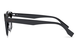 Shop FENDI Essential Round Sunglasses in Blue online.