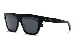 Shop CELINE CELINE 3 Dots Black Mask Sunglasses in Black online.