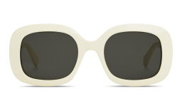 تسوق نظارات شمسية تريونف بإطار مربّع أسود اللون سيلين بلون عاجي أونلاين.