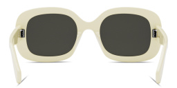 Shop CELINE Triomphe Square Sunglasses in Ivory online.